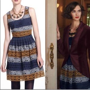 Maeve Anthropologie crotchet Dress Sz 6